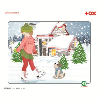 Tox Kış 5+ Keçe Yapboz - 5 Yaş Puzzle T014