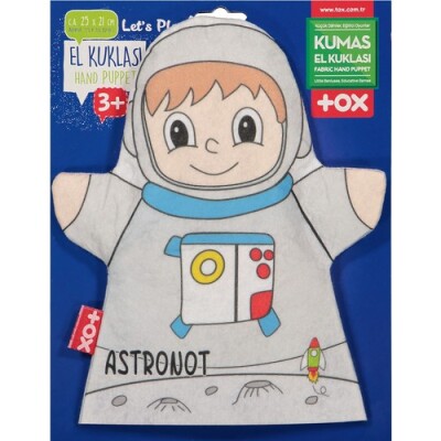 Tox Astronot Meslekler Keçe El Kukla T329 , Eğitici Oyuncak