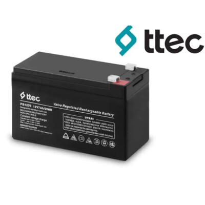 Ttec 12 Volt 7A Akü -12V 7 Ah Bakimsiz Kuru Akü