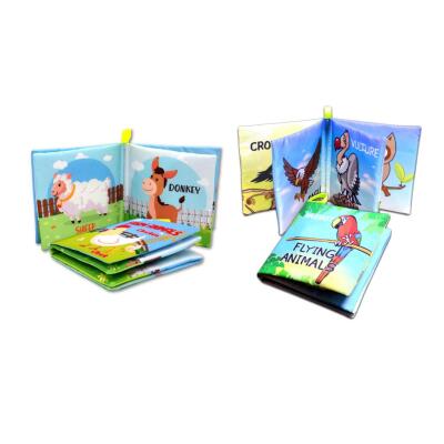2 Kitap Tox İngilizce Çiftlik Hayvanları Ve Uçan Hayvanlar Kumaş Sessiz Kitap E119 E139 - Bez Kitap , Eğitici Oyuncak , Yumuşak Ve Hışırtılı