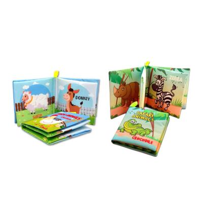 2 Kitap Tox İngilizce Çiftlik Hayvanları Ve Safari Hayvanarı Kumaş Sessiz Kitap E119 E130 - Bez Kitap , Eğitici Oyuncak , Yumuşak Ve Hışırtılı