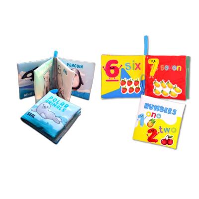 2 Kitap Tox İngilizce Kutup Hayvanları Ve Rakamlar Kumaş Sessiz Kitap E125 E28 - Bez Kitap , Eğitici Oyuncak , Yumuşak Ve Hışırtılı
