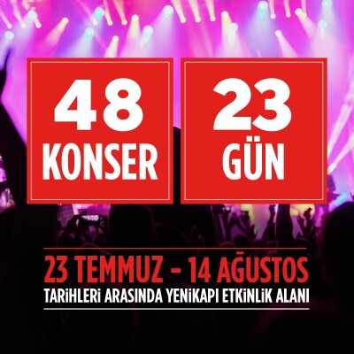 İstanbul Festivaline İstediğiniz 3 Ayrı Gün Giriş Bileti