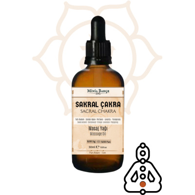 Sakral Çakra Masaj Yağı, Sacral Chakra, 30Ml, %100 Saf