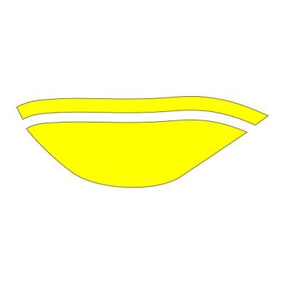 Sevenkardeşler Cg Flo Sarı Ön Çamurluk Ön Sticker