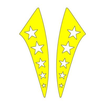 Sevenkardeşler Cg Sarı Yıldızlı Çamurluk Yan Sticker