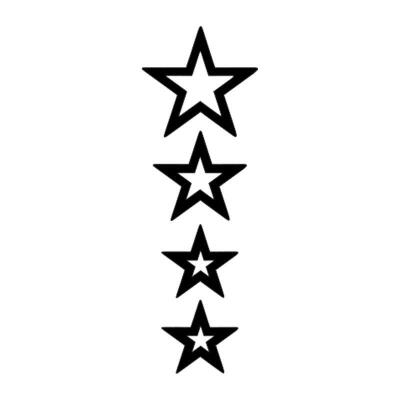 Sevenkardeşler Cg Siyah Yıldızlı Çamurluk Üst Sticker