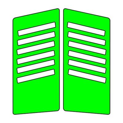 Sevenkardeşler Cg Florasan Yeşil Yan Kapak Sticker