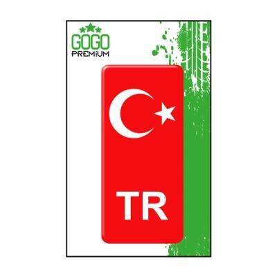 Sevenkardeşler Türk Bayrağı 4 (4X9 Cm) Tekli Damla Etiket