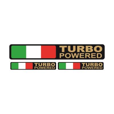 Sevenkardeşler Turbo Powered Logo Damla Stıcker