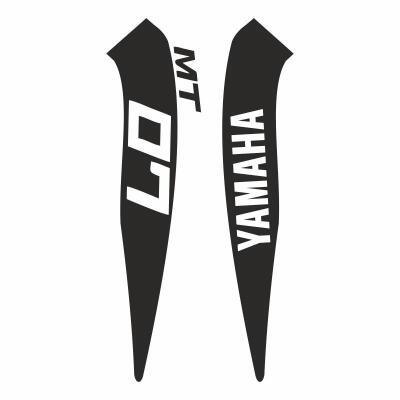 Yamaha Yamaha Mt07 2014 - 2017 Uyumlu Beyaz Depo Sticker Set
