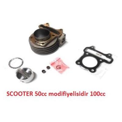 Scooter Scooter Silindir Komple 50Mm-13P-52.5Boy 100Cc Scooter