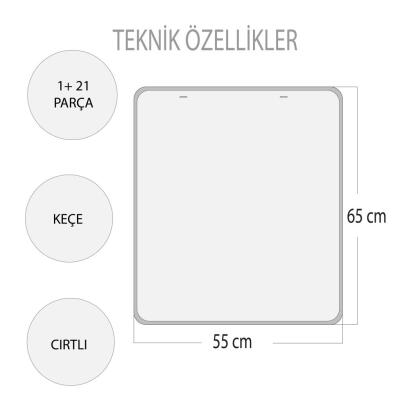 Zıt Kavramlar Keçe Cırtlı Duvar Panosu , Eğitici Oyuncak