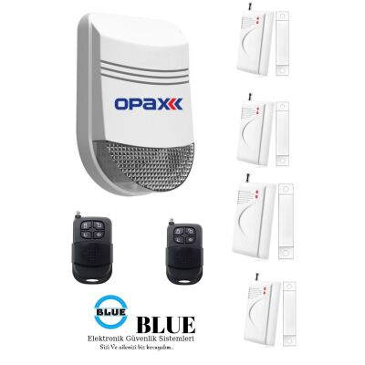 Opax Kablosuz Alarm 4 Kontaklı Fırsat Paketi