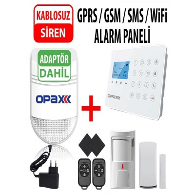 Opax Ard-575 Gprs/Wıfı Kablolu/Kablosuz Alarm Paneli Ve Bgr-09