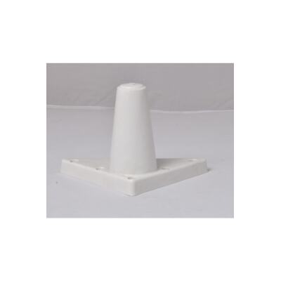 Sena Plastik Ayak Baza Ayağı Koltuk - Kanepe Ayağı Puf-Tv Ünitesi Ayağı 8 Adet 12 Cm Beyaz Renk