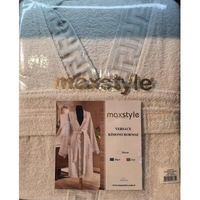 Maxstyle Erkek Bornoz Versace Kimono S/M Beyaz