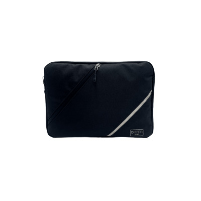 13-14-15,6'' Inç Siyah-Deri Detaylı Unisex Laptop/Macbook/Notebook Kılıfı/Çanta