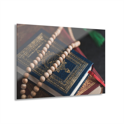 Kur'an - I Kerim Ve Tesbih Cam Tablo Duvar Dekoru 3