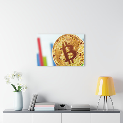 Bitcoin Kripto Btc Crypto Para 4 Cam Tablo Duvar Dekoru