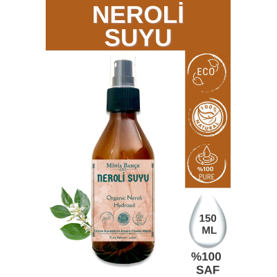 Organik Portakal Çiçeği - Neroli Suyu -%100 Doğal Hidrosol, 150Ml