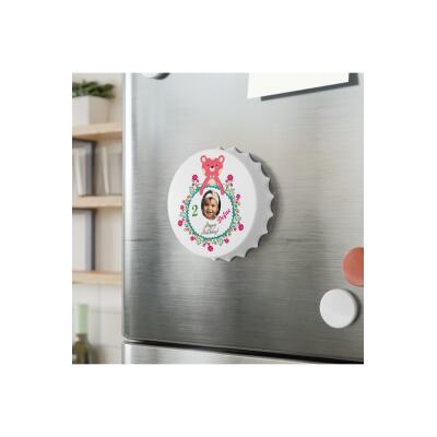 50 Adet Kapak Açacak Resimli Kişiye Özel Magnet Buzdolabı Süsü, Doğum Günü Çocuk 4