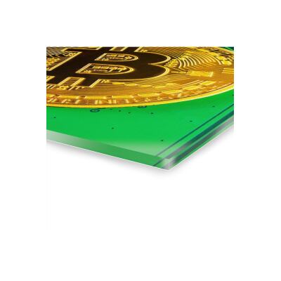 Bitcoin Kripto Btc Crypto Para 5 Cam Tablo Duvar Dekoru