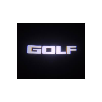 Vw Golf  Uyumlu Araçlar Için Pilli Yapıştırmalı Kapı Altı Led Logo