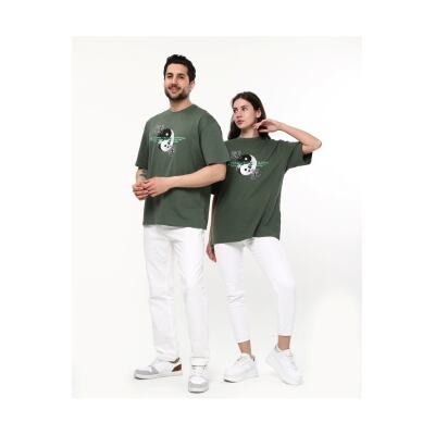 Sevgili Çift Kombinleri Harita Tasarım 2 Li Ürün T-Shirt