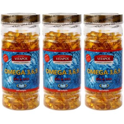 Vitapol Omega 3-6-9 Balık Yağı 3X200 Softgel