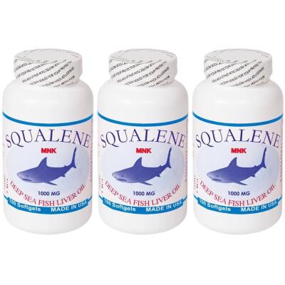 Mnk Squalene 1000 Mg 3X100 Softgel Köpek Balığı Karaciğer Yağı