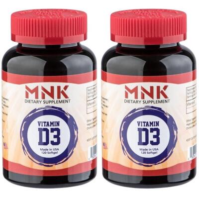 Mnk Vitamin D3 Vitamini 2X120 Softgel