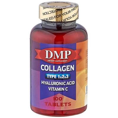 Dmp Hydrolyzed Collagen Type 1-2-3 100 Tablet Hyaluronic Acid Vitamin C Vitamini Hyaluronik Asit
