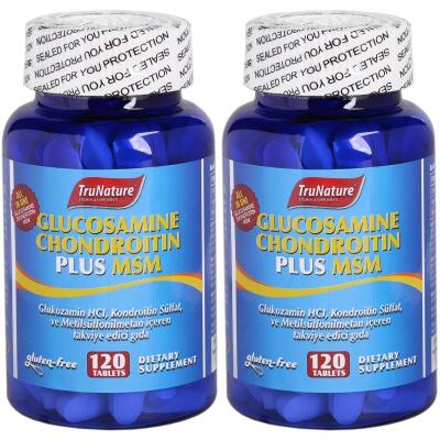 Trunature Glucosamine Chondroitin Plus Msm 2X120 Tablet Glukozamin Kondroitin