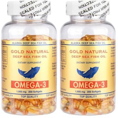 Gold Natural Omega 3 1000 Mg Balık Yağı 2X200 Softgel