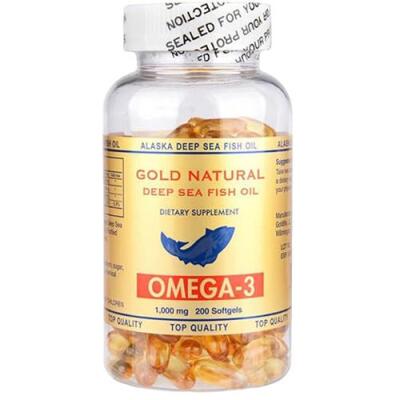 Gold Natural Omega 3 1000 Mg Balık Yağı 200 Softgel