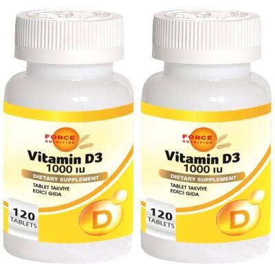 Force Nutrition Vitamin D Vitamini 1000 Iu 2X120 Tablet