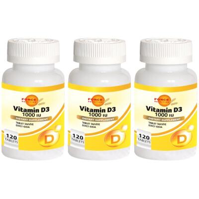 Force Nutrition Vitamin D Vitamini 1000 Iu 3X120 Tablet