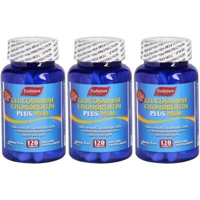 Trunature Glucosamine Chondroitin Plus Msm 3X120 Tablet Glukozamin Kondroitin