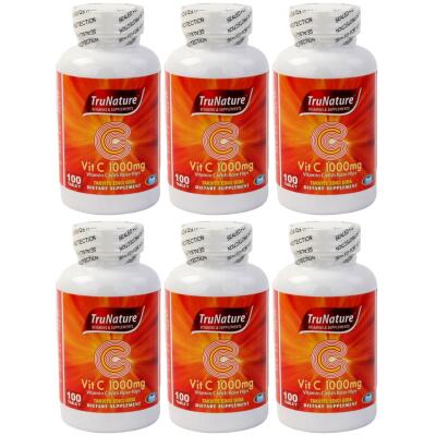 Trunature Vitamin C Vitamini 1000 Mg Rose Hips 6X100 Tablet Kuşburnu Ekstresi