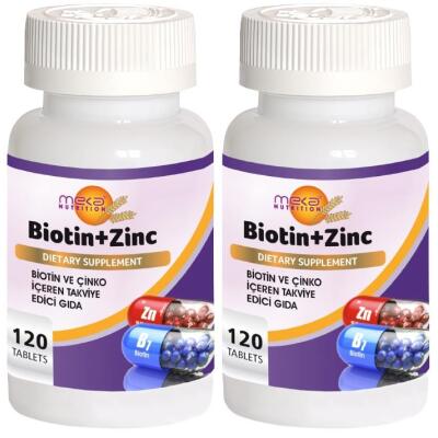 Meka Nutrition Biotin Çinko 2X120 Tablet