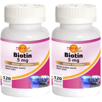 Force Nutrition 5 Mg Biotin 2X120 Tablet