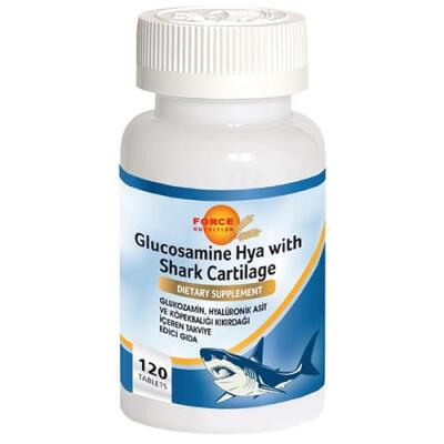 Force Nutrition Glukozamin Köpek Balığı Kıkırdağı 120 Tablet Akgünlük Hyaluronik Asit