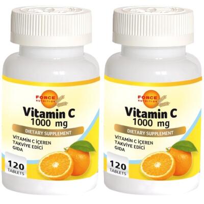 Force Nutrition Vitamin C Vitamini 1000 Mg 2X120 Tablet