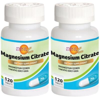 Meka Nutrition Magnesium Citrate 2X120 Tablet Magnezyum Sitrat