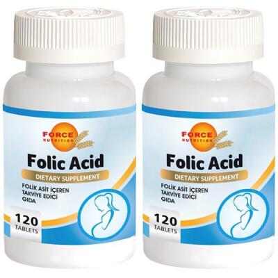 Force Nutrition Folic Acid 400 Mcg 2X120 Tablet