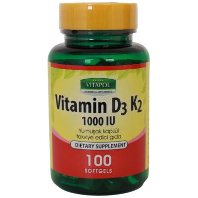 Vitapol D3 Vitamini K2 Vitamini 100 Softgel