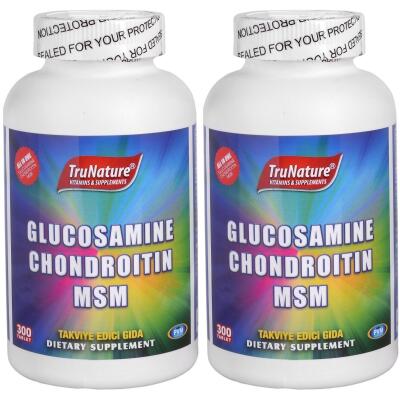Trunature Glucosamine Chondroitin Msm 2X300 Tablet Glukozamin Kondroitin