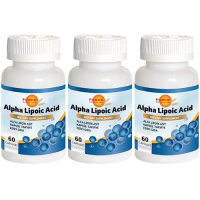 Force Nutrition Alfa Lipoik Asit 3X60 Kapsül Alpha Lipoic Acid