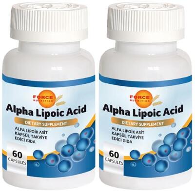 Force Nutrition Alfa Lipoik Asit 2X60 Kapsül Alpha Lipoic Acid